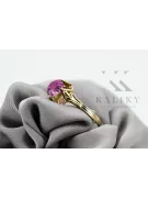 Ametyst 14k žluté zlato  Vintage craft vrc023y